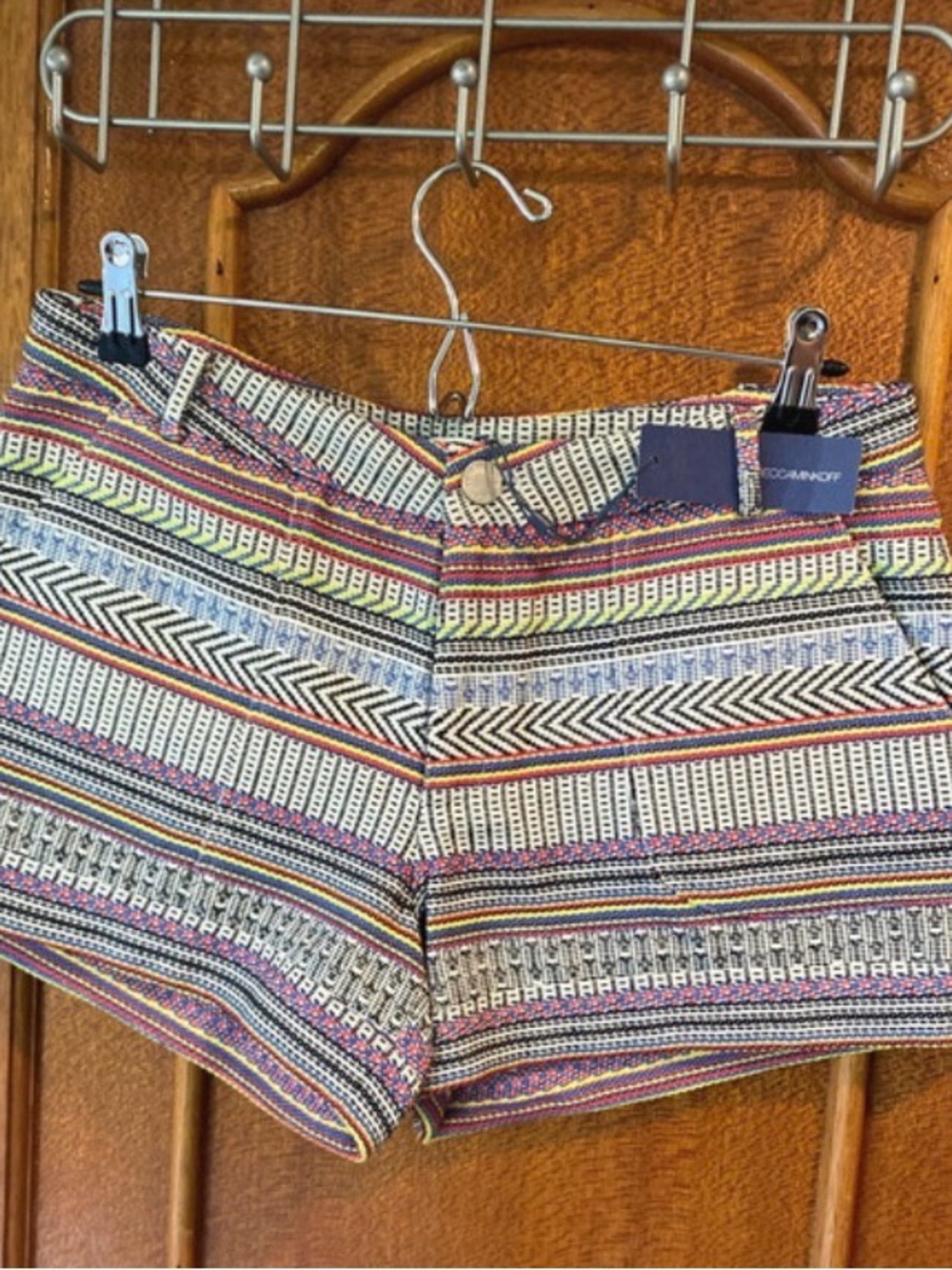 Rebecca Minkoff Multicolor woven shorts.